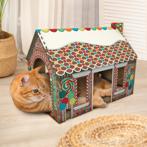 small pet house Cat Cat Scratching Gingerbread Playhouse Manufactory